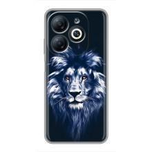 Чехол с картинкой на Infinix Smart 8 – Лев - синий