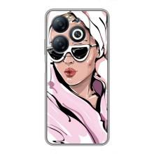 Чехол с картинкой Модные Девчонки Infinix Smart 8 – Девушка в халате