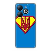 Чехол с картинкой (Патриотический ГЕРБ) на Infinix Smart 8 (Super - Герб)