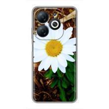 Чехол с ромашками на Infinix Smart 8 – Белая ромашка