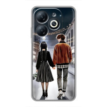 Чехол с дизайном Венздей 2 на Infinix Smart 8 – Уэнсдей и Тайлер