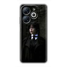 Чехол с дизайном Венздей 2 на Infinix Smart 8 – Уэнсдей в костюме