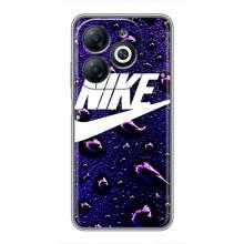 Чехол с логотипом Найк на Infinix Smart 8 (Найк на фиолетовом)