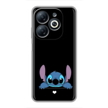 Чехол с принтом Стич на Infinix Smart 8 – Стич на черном