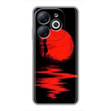 Летний Чехол на Infinix Smart 8 – Красный Закат