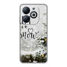 Новогодние, Праздничные Чехлы для Infinix Smart 8 - 2024 год – Let it snow