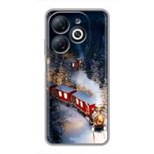 Силиконовый бампер на рождество для Infinix Smart 8 (Поезд)