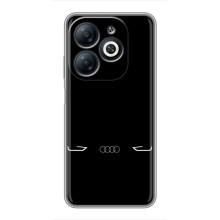 Силиконовый бампер с картинкой машины на Infinix Smart 8 (Силует Audi)