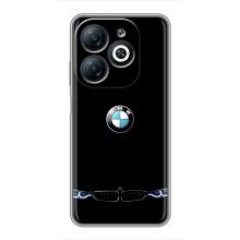 Силиконовый бампер с картинкой машины на Infinix Smart 8 (Черный BMW)
