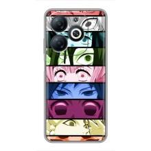 Силиконовые чехлы с глазами Anime для Инфиникс Смарт 8 – Глаза Хашира