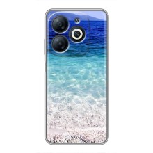 Силиконовый чехол с КАРТИНКАМИ лето для Infinix Smart 8 (AlphaPrint) (Море)