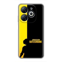 Чехол (TPU) с картинкой "Лого Пабг" на Инфиникс Смарт 8 – Battlegrounds