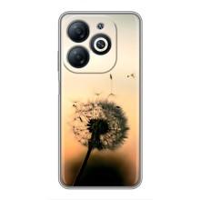 Силиконовый Чехол с одуванчиками на Infinix Smart 8 – Роздумаханый одуванчик