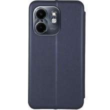 Кожаный чехол-книжка Classy для Infinix Smart 9 4G / Hot 50i – Темно-синий