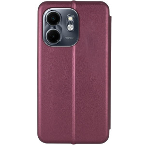 Шкіряний чохол-книжка Classy для Infinix Smart 9 4G / Hot 50i – Бордовий