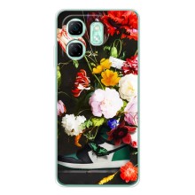 Брендновые Чехлы для Infinix Smart 9 - (PREMIUMPrint) (Nike цветы)