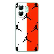 Чохли для Infinix Smart 9 - з картинкою JORDAN (AlphaPrint) – Лого Джордан