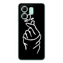Чехлы (Знак сердечка) на Infinix Smart 9 – Сердце на черном
