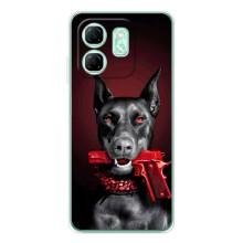 Чохол ДОБЕРМАН  для Infinix Smart 9 – Доберман злий