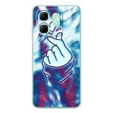 Чехол с принтом для Infinix Smart 9 (AlphaPrint - Знак сердечка)