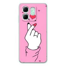 Чехол с принтом для Infinix Smart 9 (AlphaPrint - Знак сердечка)