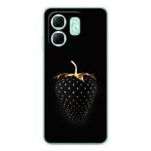 Чехол с изображением  вкусной еды для Infinix Smart 9 – Чёрная клубника