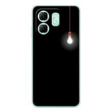 Чохол з картинками на чорному фоні для Infinix Smart 9 – Лампочка