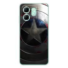 Чехол с Щитом Капитана Америки на Infinix Smart 9 – Ретро Щит Капитана