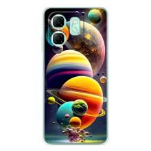 Чохол (ТПУ) з планетами на Infinix Smart 9 – Сонячна система