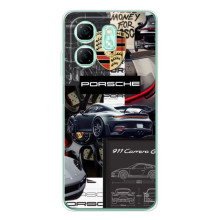 Чохол з авто Порше для Infinix Smart 9 – Колаж Порше