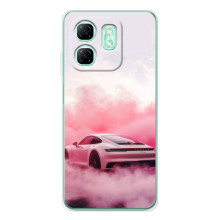Чохол з авто Порше для Infinix Smart 9 – Рожевий Порше
