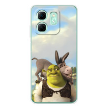Чохол з мультфільмом Шрек на Infinix Smart 9 – Шрек і осел
