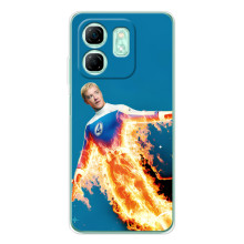 Чохол з принтом Фантастична четвірка для Infinix Smart 9 – Людина-факел