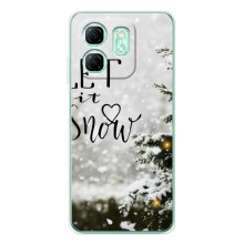 Новогодние, Праздничные Чехлы для Infinix Smart 9 - 2024 год – Let it snow