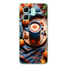 Чохол з унікальним дизайном 'Осінь з кавою' для Infinix Smart 9 – Кава і гарбузики