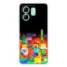 Чехлы для Infinix Smart 9 (Персонажи Майн Крафт) – Герой Майнкрафт