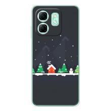 Силиконовый бампер на рождество для Infinix Smart 9 (Город зимний)