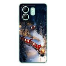 Силиконовый бампер на рождество для Infinix Smart 9 (Поезд)