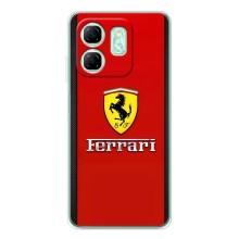 Силіконовий бампер з картинкою машини на Infinix Smart 9 – Ferrari Logo