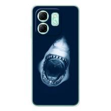 Силиконовый бампер с картинкой животных для Infinix Smart 9 (Пасть Акулы)