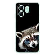 Силиконовый Чехол с Енотами на Infinix Smart 9 – Стильный Енот