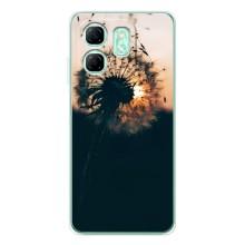 Силиконовый Чехол с одуванчиками на Infinix Smart 9 – Красивый одуванчик