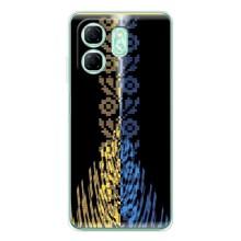 Силиконовый Чехол на Infinix Smart 9 – Патриотическая вышиванка