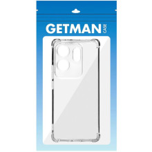 TPU чохол GETMAN Ease logo посилені кути Full Camera для Infinix Zero 30 4G – Прозорий