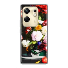 Брендновые Чехлы для Infinix Zero 30 - (PREMIUMPrint) (Nike цветы)