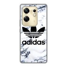 Чехлы Адидас для Infinix Zero 30 (AlphaPrint) (Адидас на мраморе)