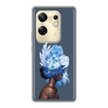 Чехлы (ART) Цветы на Infinix Zero 30 (VPrint) (Квіти на голові)