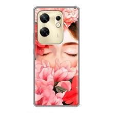 Чехлы (ART) Цветы на Infinix Zero 30 (VPrint) (Очі в квітах)