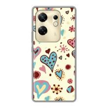 Чехлы для любимой на Инфиникс ЗЕРО 30 (VPrint) (Сердечки)