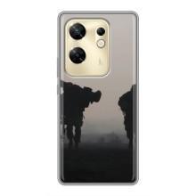 Чехлы на военную тематику для Infinix Zero 30 – Бой солдат